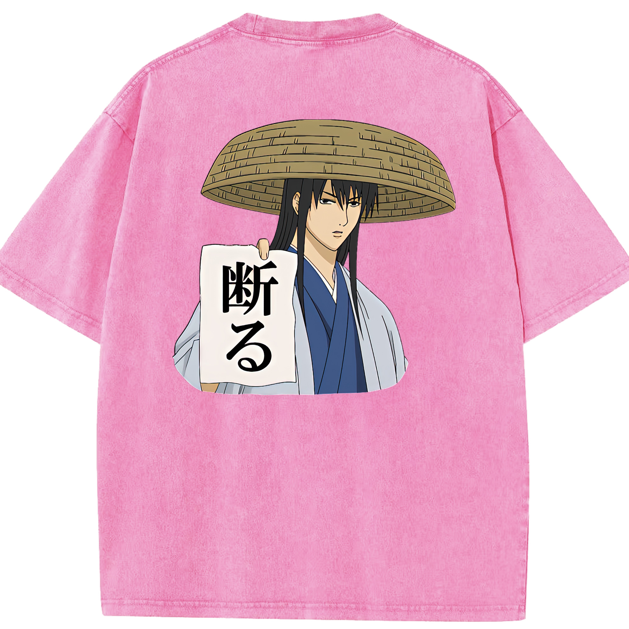 （画像用） ぎんたま 坂田銀時（さかたぎんとき） 神楽 志村新八（しむら しんぱち） GINTAMA Sakata Gintoki Kagura Shimura Shinpachi 綿100% ヴィンテージ風 半袖Tシャツ（背面プリント）